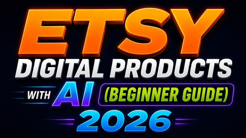 Etsy Digital Products with AI (Beginner Guide) 2026
