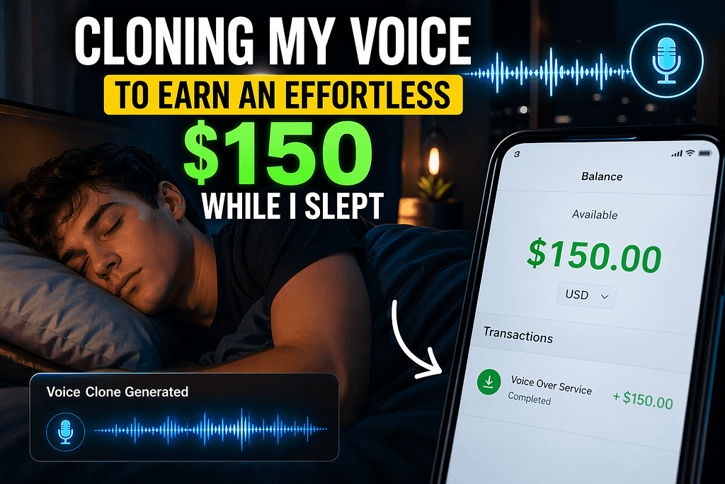 Voice cloning to Earn an Effortless $150 While I Slept