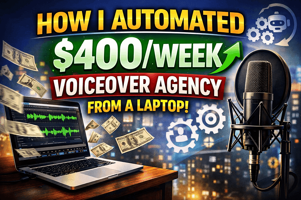 How I Automated a $400Week AI Voiceover Agency from a Laptop