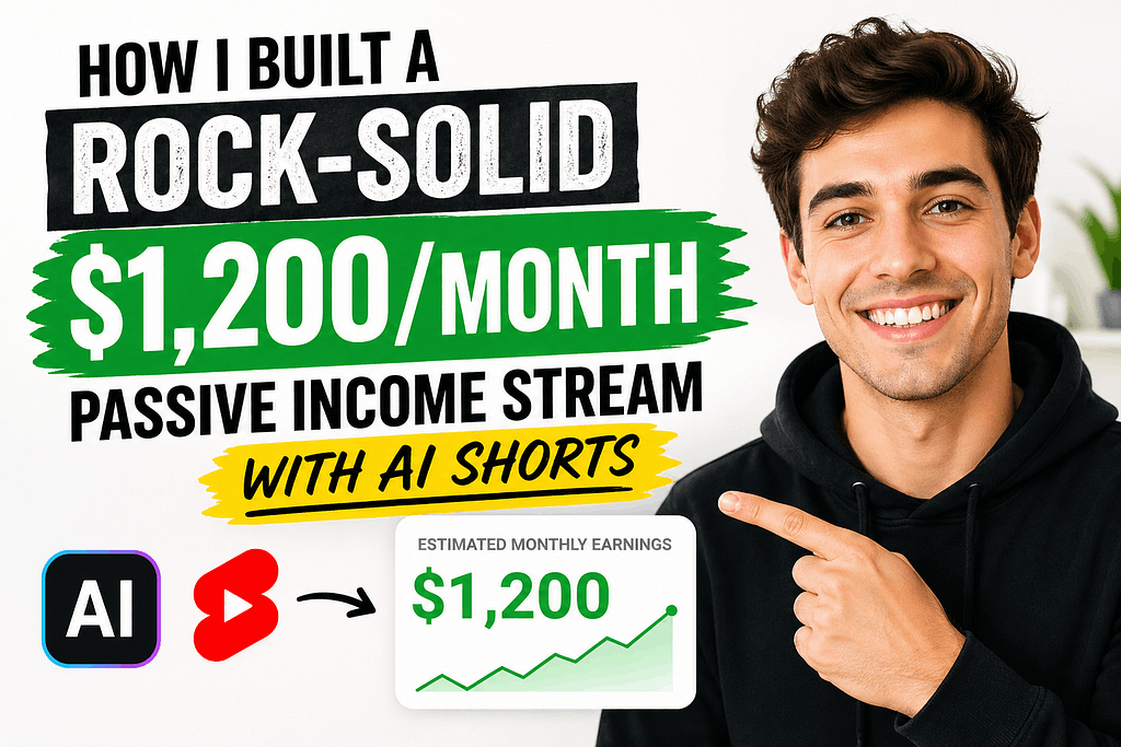 How I Built a Rock-Solid $1,200Month Passive Income Stream with AI Shorts