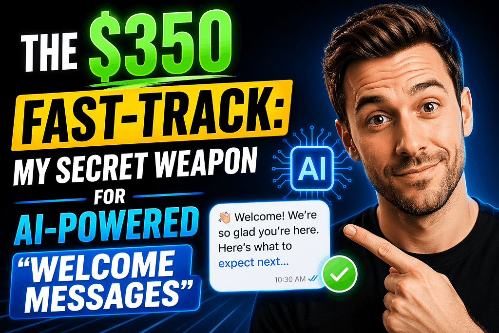 The $350 Fast-Track My Secret Weapon for AI-Powered AI business greeting service Welcome Messages