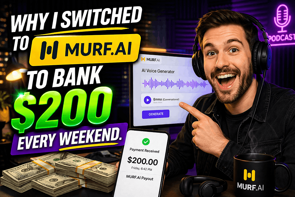 Why I Switched to Murf.ai to Bank $200 Every Weekend