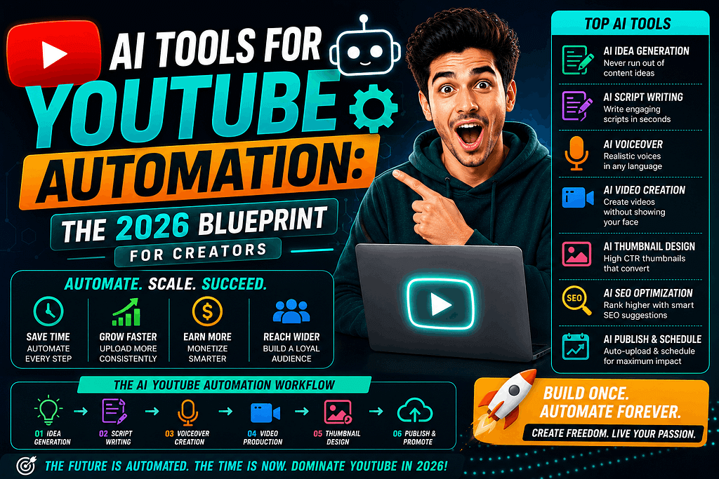 AI tools for YouTube automation 2026