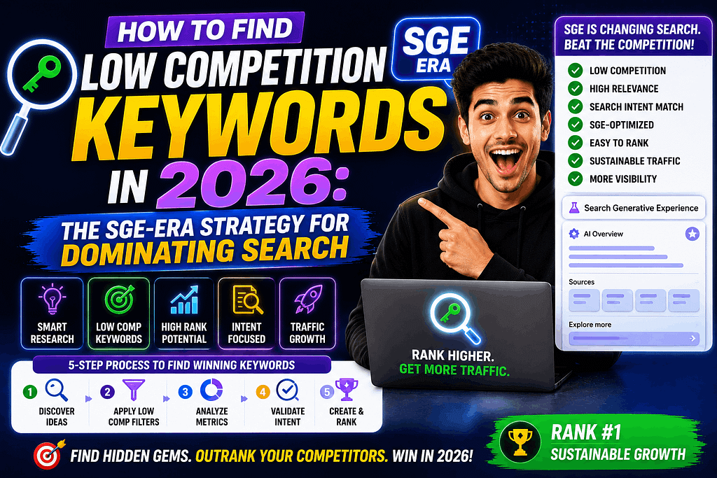 Finding low competition keywords in 2026