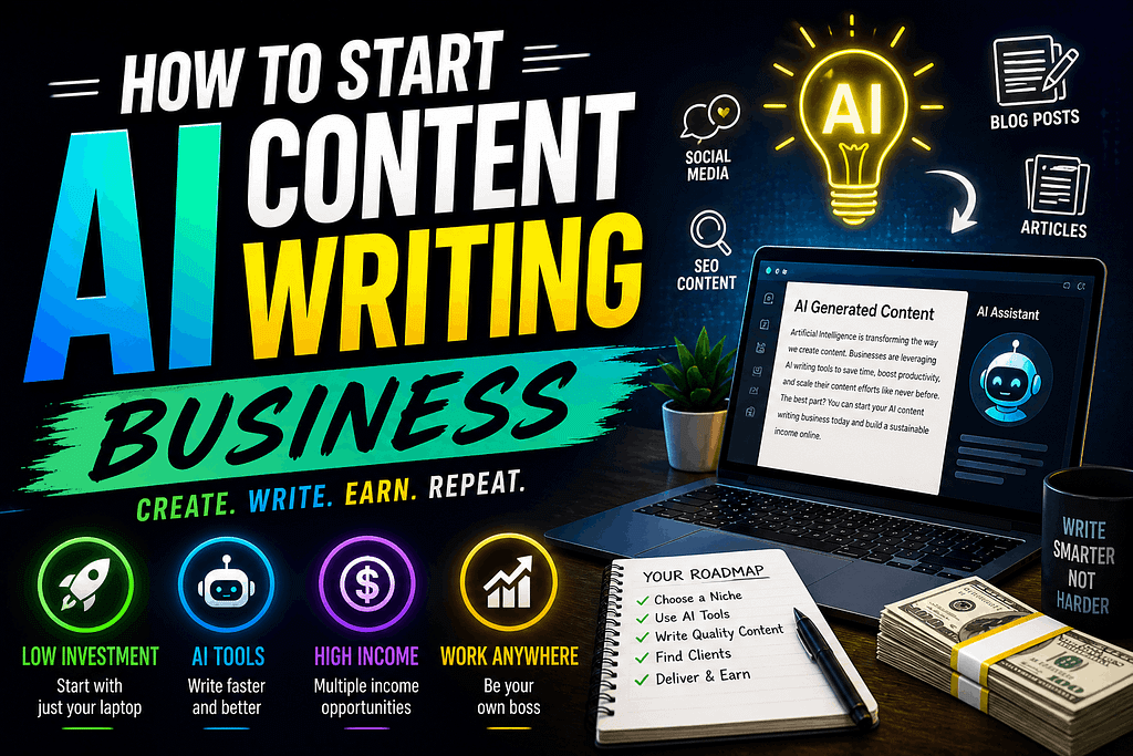How to Start AI Content Writing Business