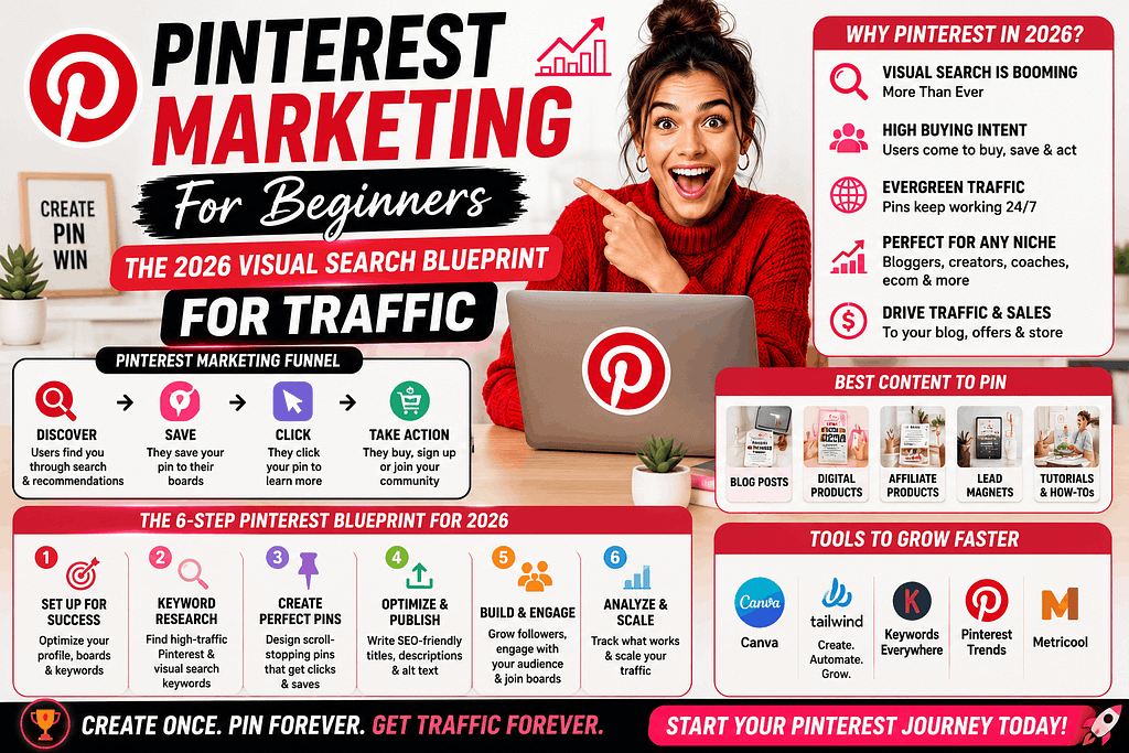Pinterest Marketing for Beginners The 2026 Visual Search Blueprint for Traffic