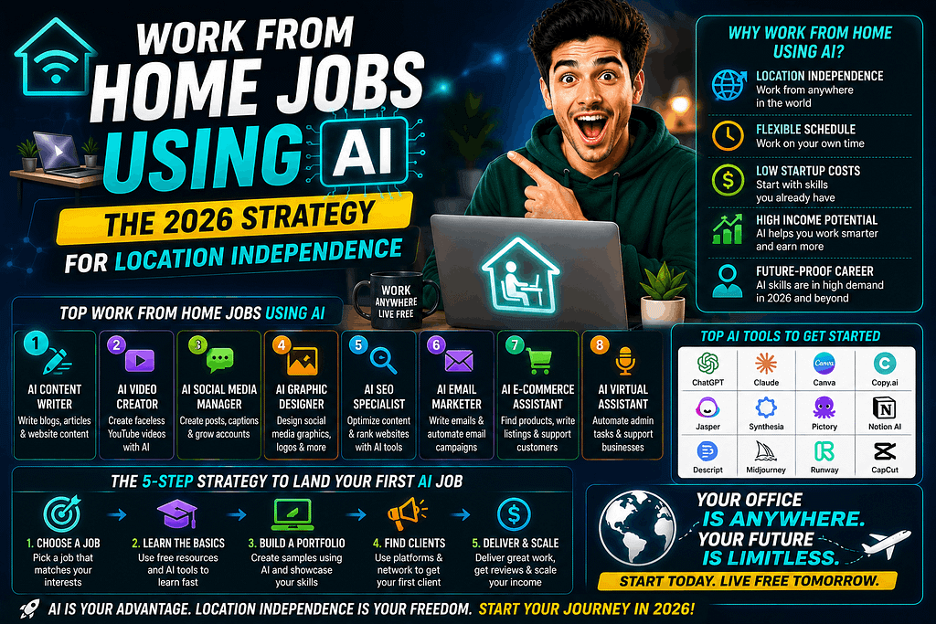 Work from Home Jobs Using AI The 2026 Strategy for Location Independence