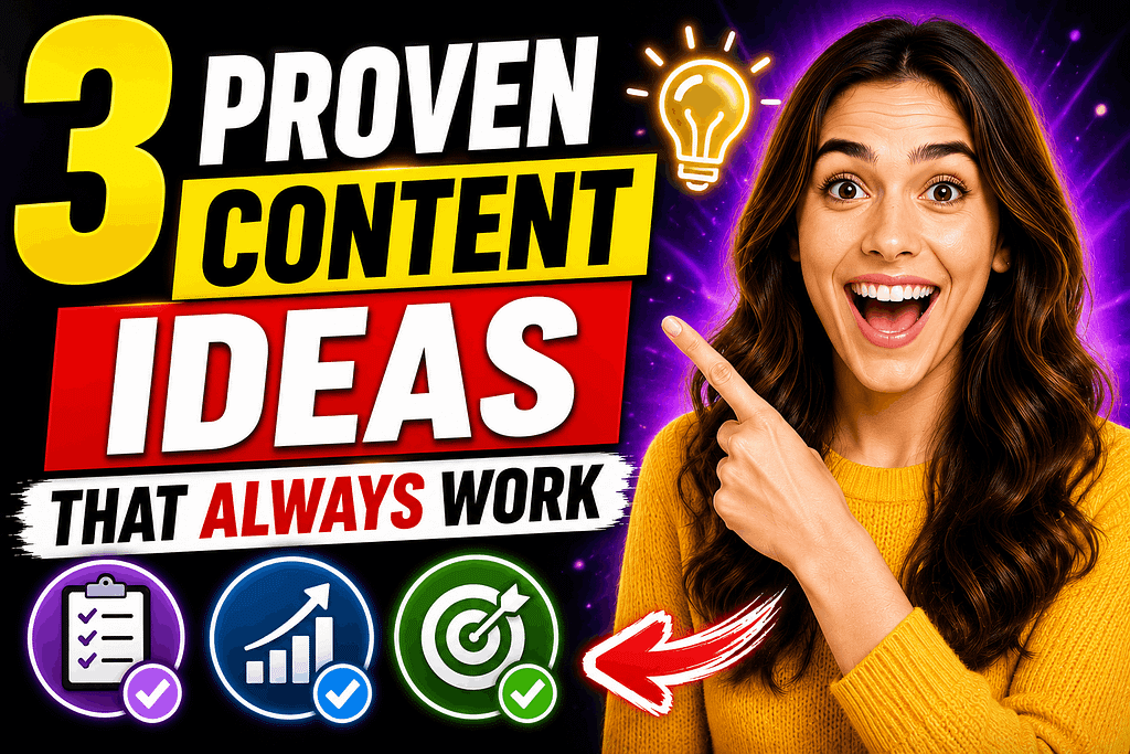 3 Proven Content Ideas That Always Work