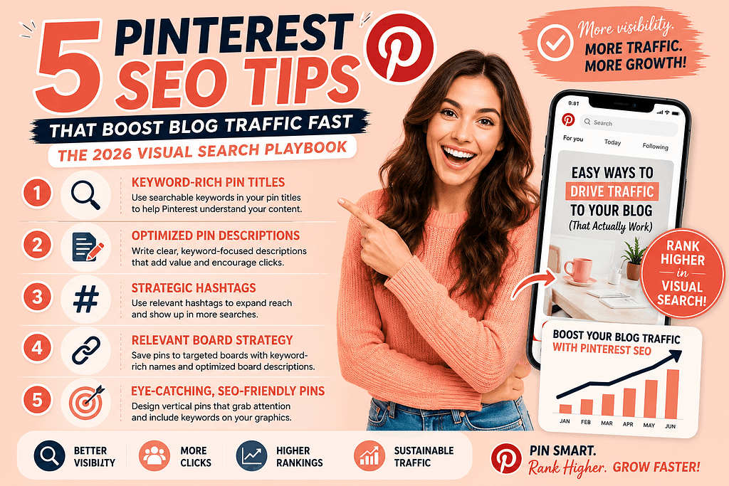 5 Pinterest SEO Tips That Boost Blog Traffic Fast