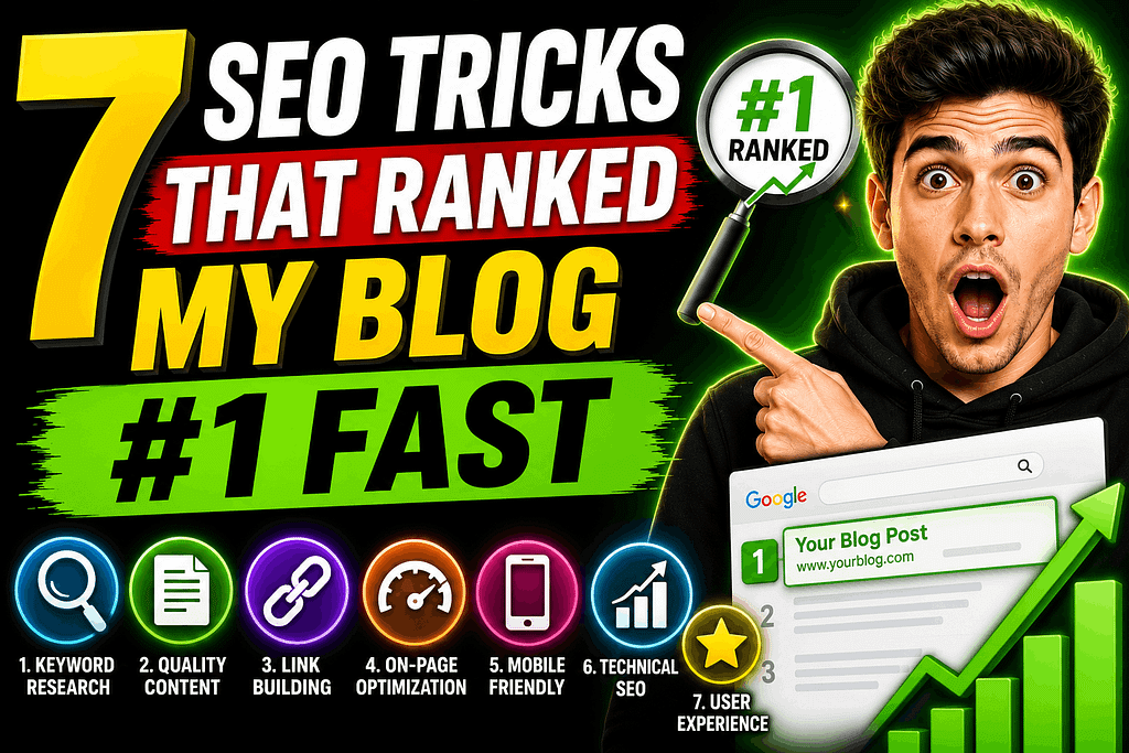 7 SEO Tricks That Ranked My Blog #1 Fast