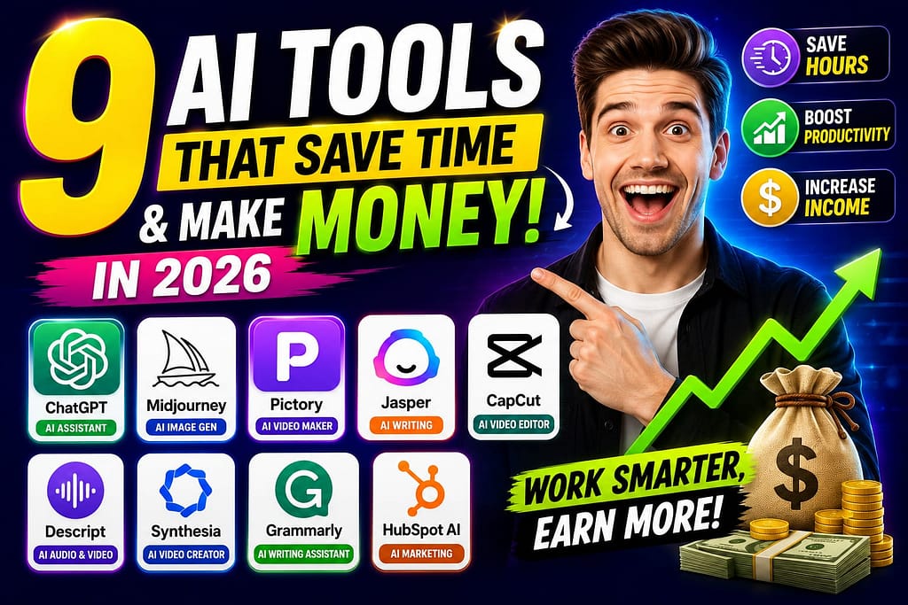 9 AI Tools That Save Time and Make Money The 2026 Sandbox for Location Independence