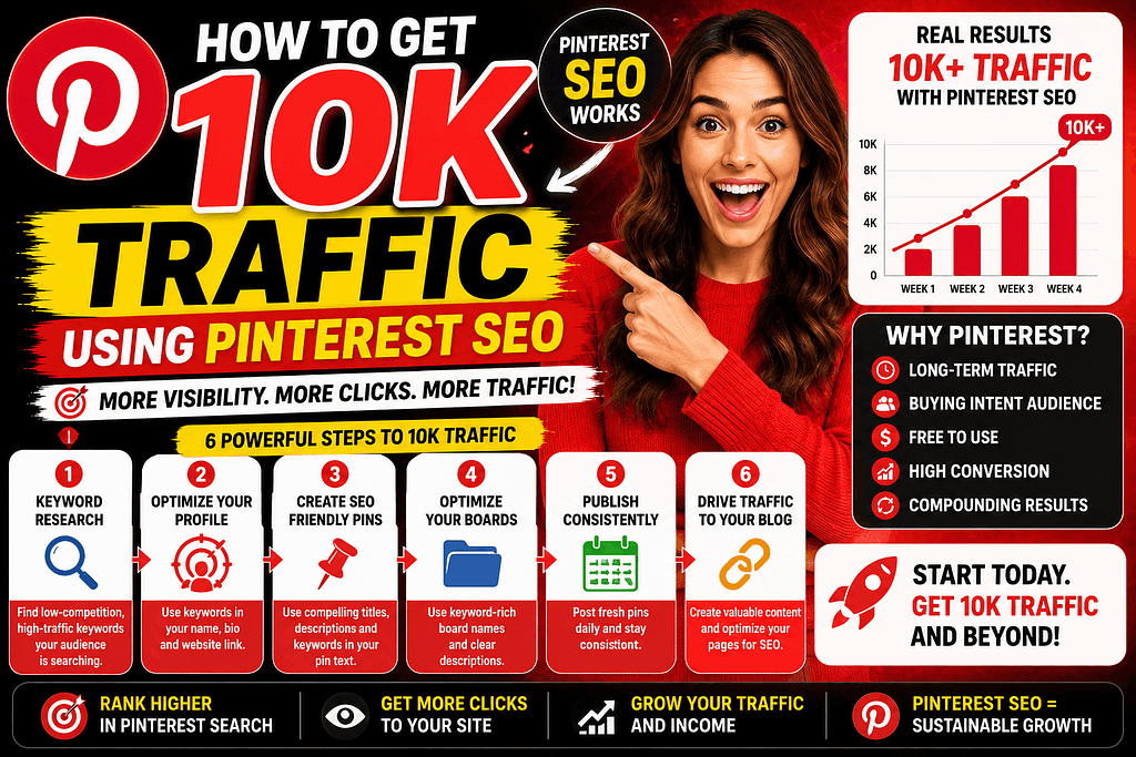 How to Get 10K Traffic Using Pinterest SEO