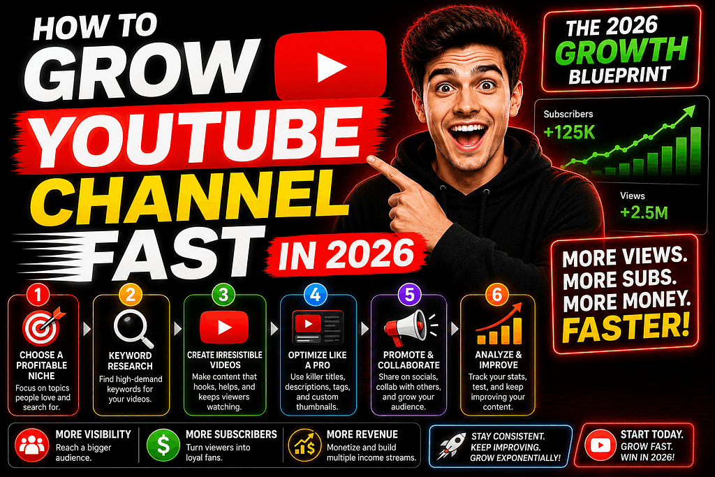 How to Grow YouTube Channel Fast in 2026