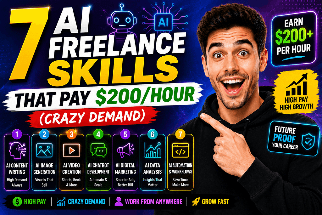7 AI Freelance Skills That Pay $200Hour (Crazy Demand) in 2026