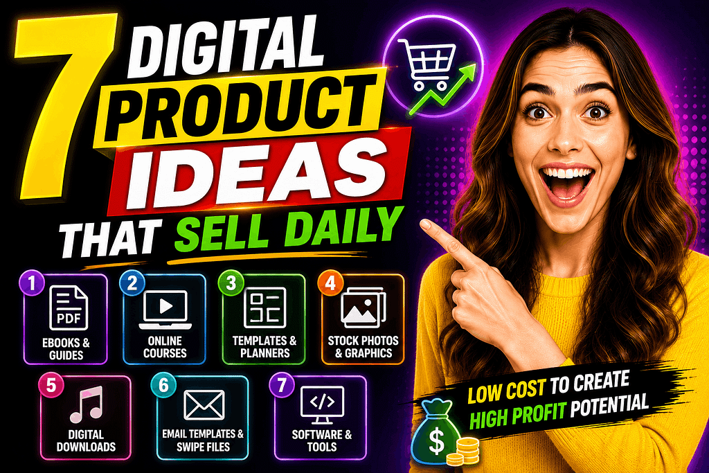 7 Digital Product Ideas That Sell Daily