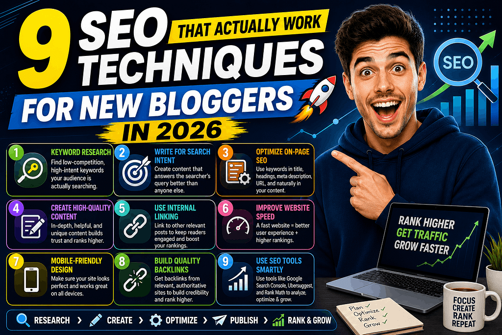 9 SEO Techniques That Actually Work for New Bloggers in 2026