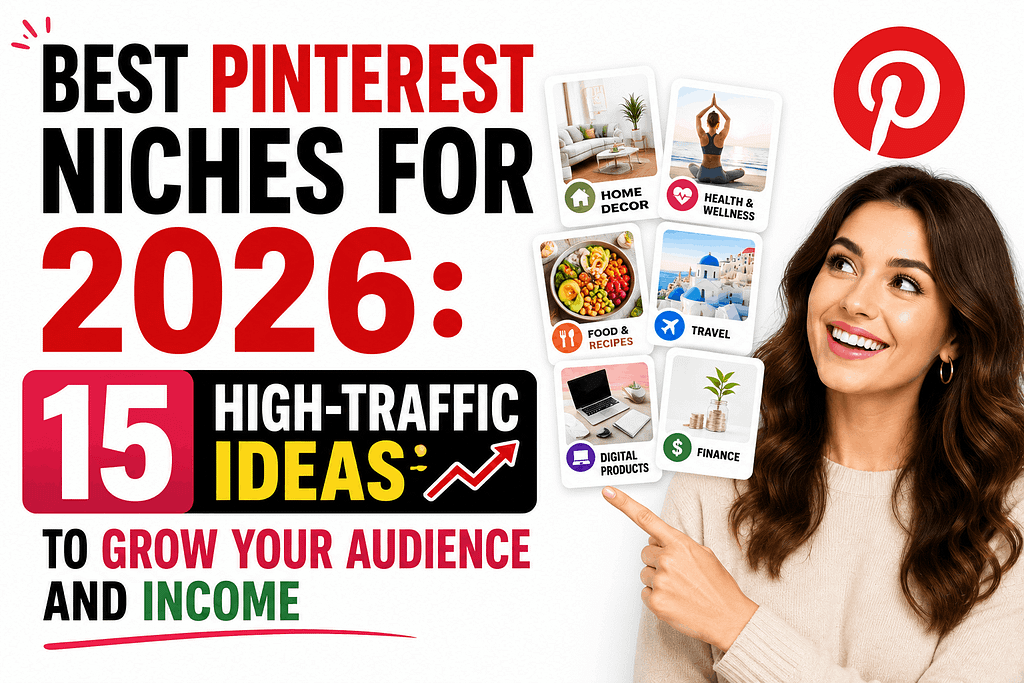 Best Pinterest Niches for 2026: 15 High-Traffic Ideas to Grow Your Audience and Income