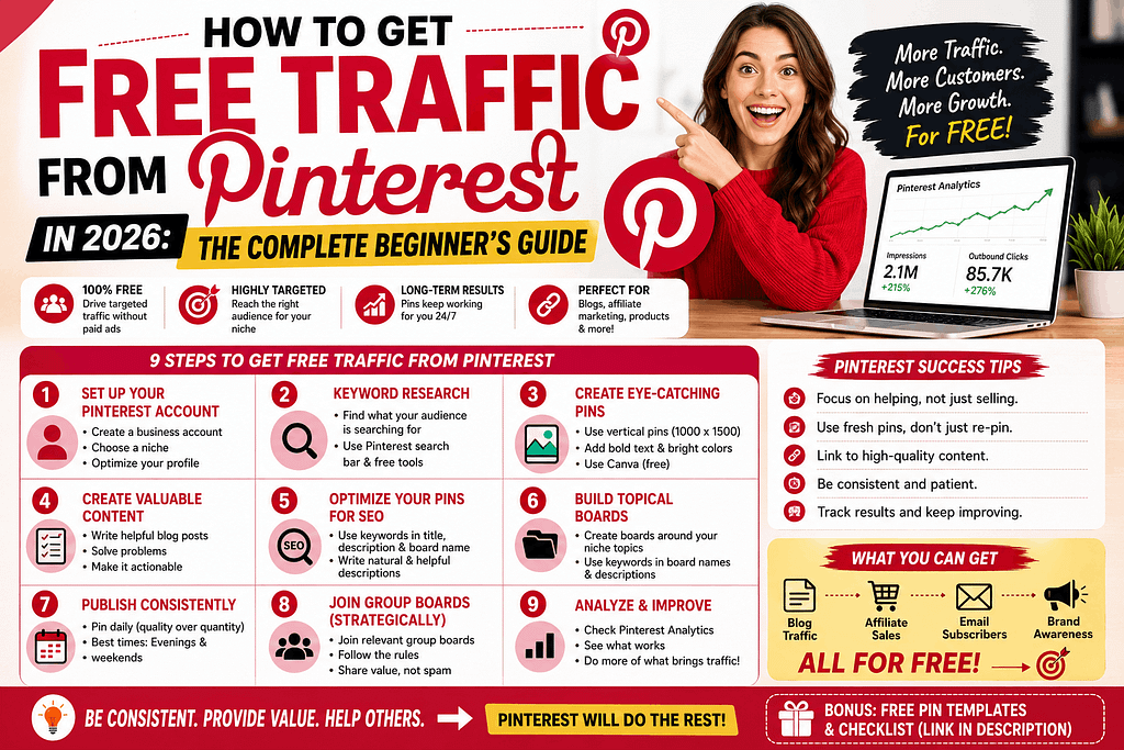 How to Get Free Traffic from Pinterest in 2026