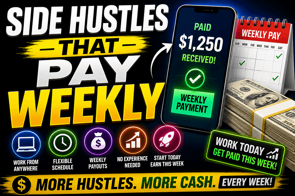 Side Hustles That Pay Weekly
