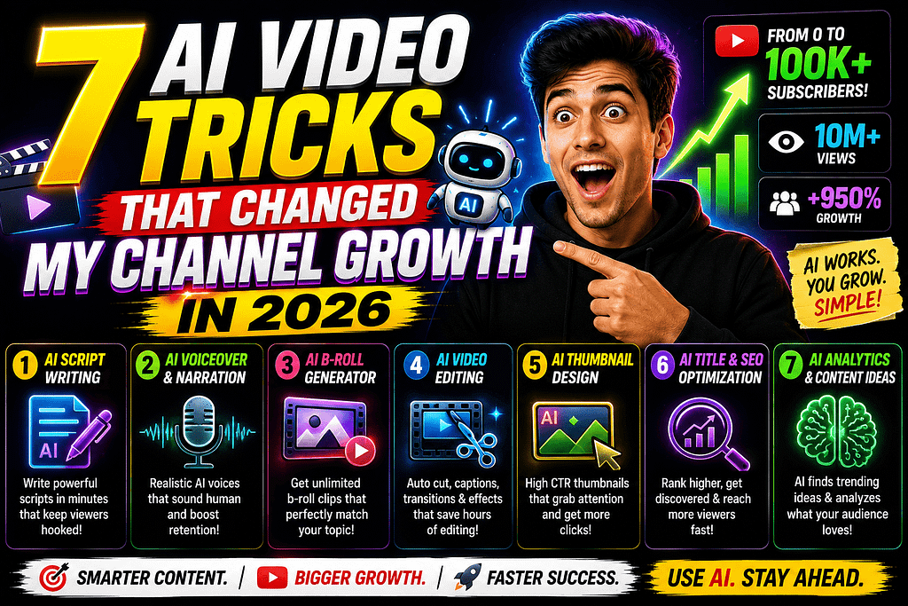 7 AI Video Tricks That Changed My Channel Growth in 2026