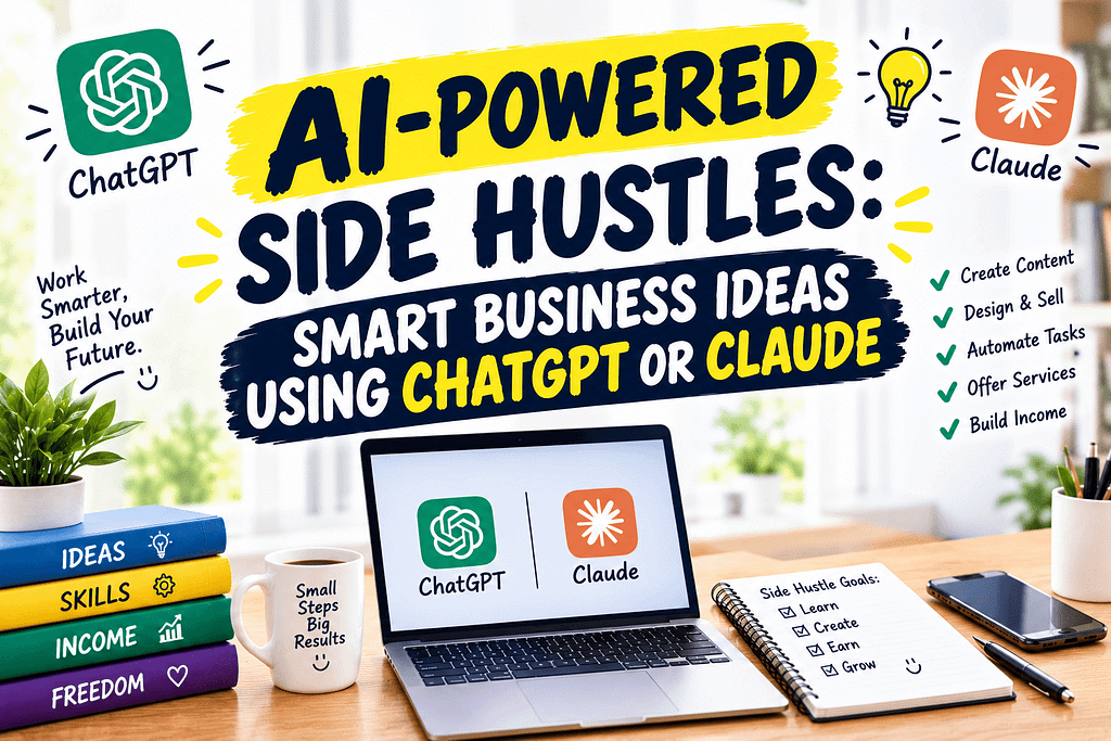 10 AI-Powered Side Hustles Smart Business Ideas Using ChatGPT or Claude