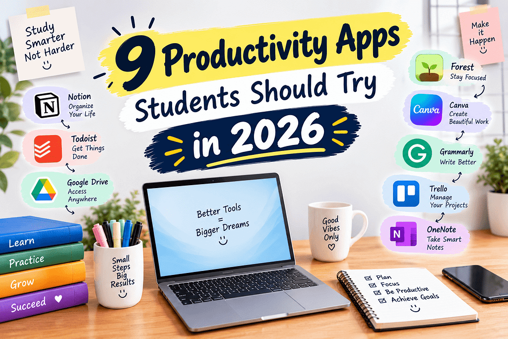 9 Productivity Apps Students Should Try in 2026